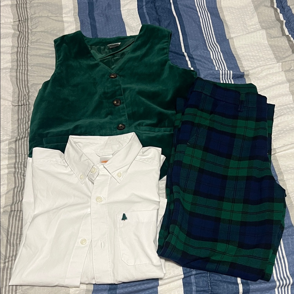 Gymboree set boys size 8 .  Kids Shirt , Vest and pants set